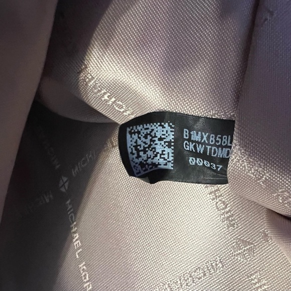 MICHAEL KORS Women’s Satchel Logo Purse Brown & Cream 14.5”x10” Braided Handle - Picture 13 of 14